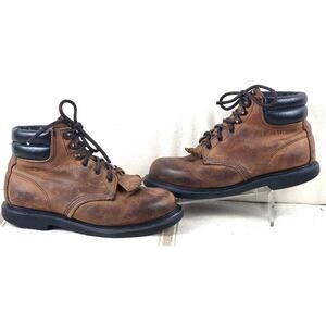 Vintage USA Red Wing 1607 Work Boots Size W 8D / M 6.5D Supersole Oil Resistant